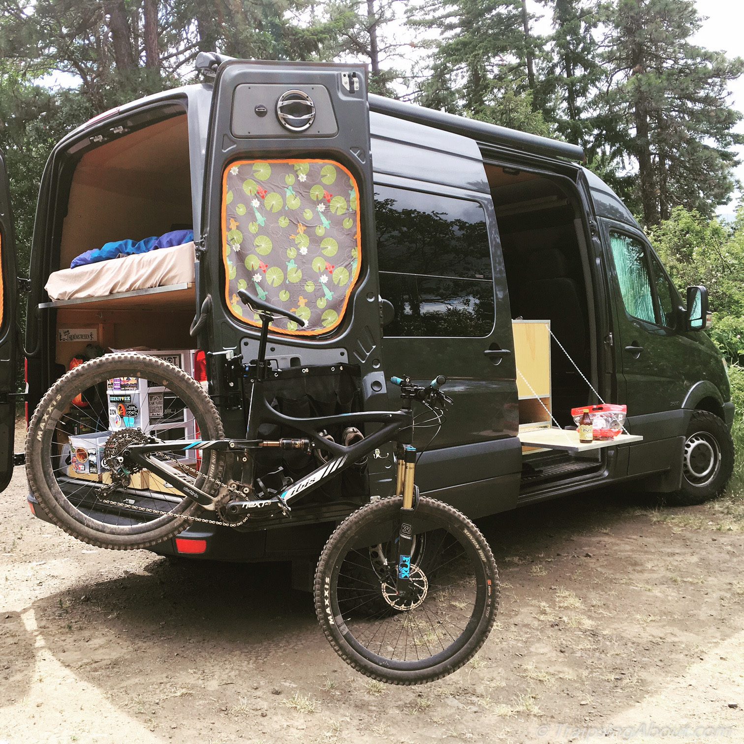 The Adventure Mobile Our DIY Sprinter Camper Van Bicycle Hauler