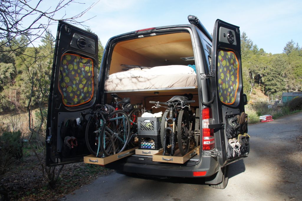 The Adventure Mobile Our Diy Sprinter Camper Van Bicycle
