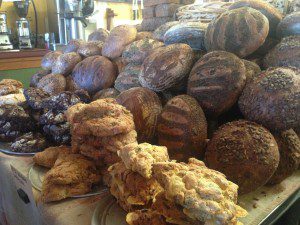 Scones, cinnamon rolls and amazing bread. We got about four of everything. Gluten free we ain't!