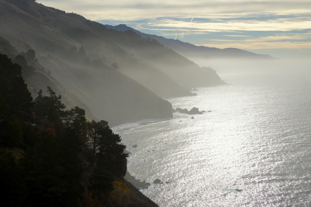 Another morning view from our van in Big Sur.