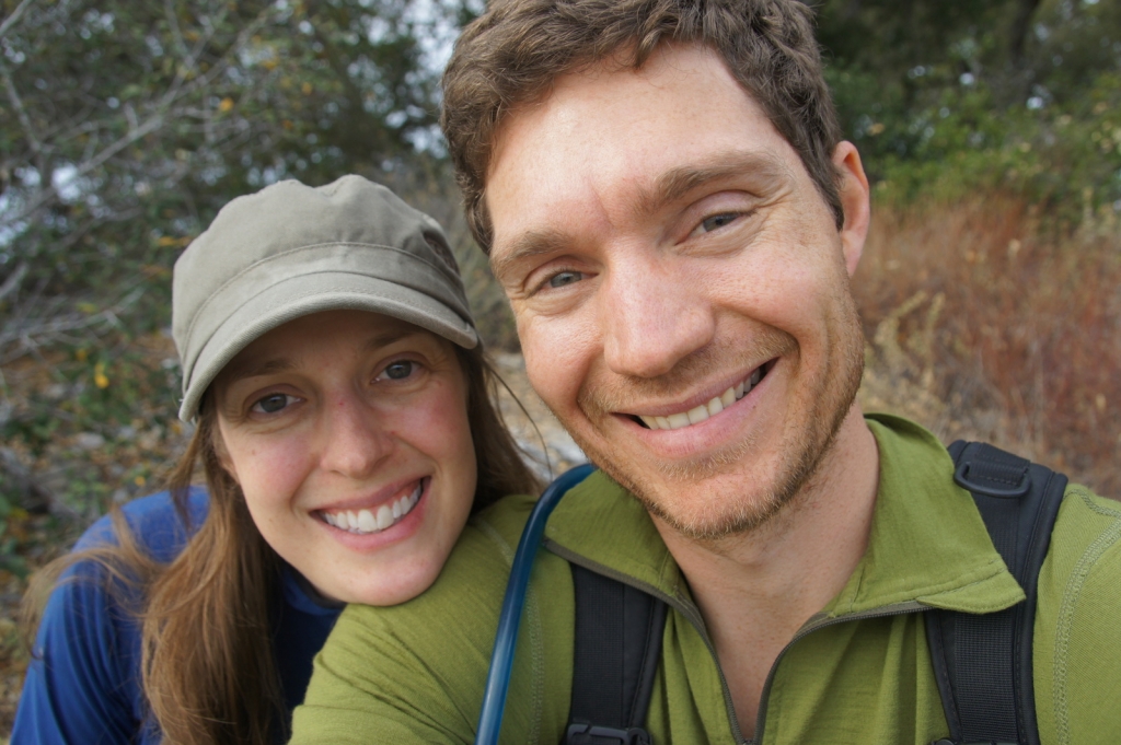 Ten days in Big Sur will make you grin. And forget to shave! (On top of Overlook Trail.)