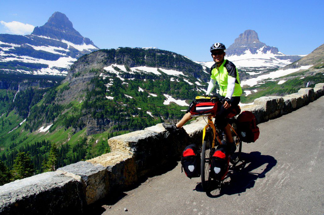 Can't get enough of Going-to-the-Sun Road. Here I am heading off the east side of the pass.