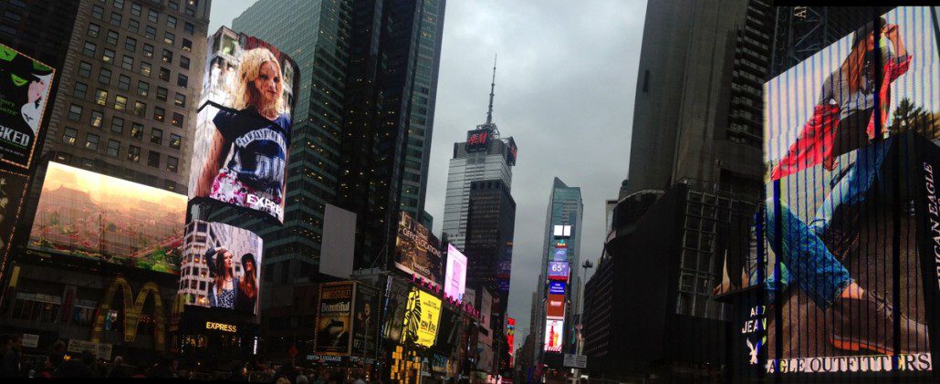Times Square and its insane advertising barrage.