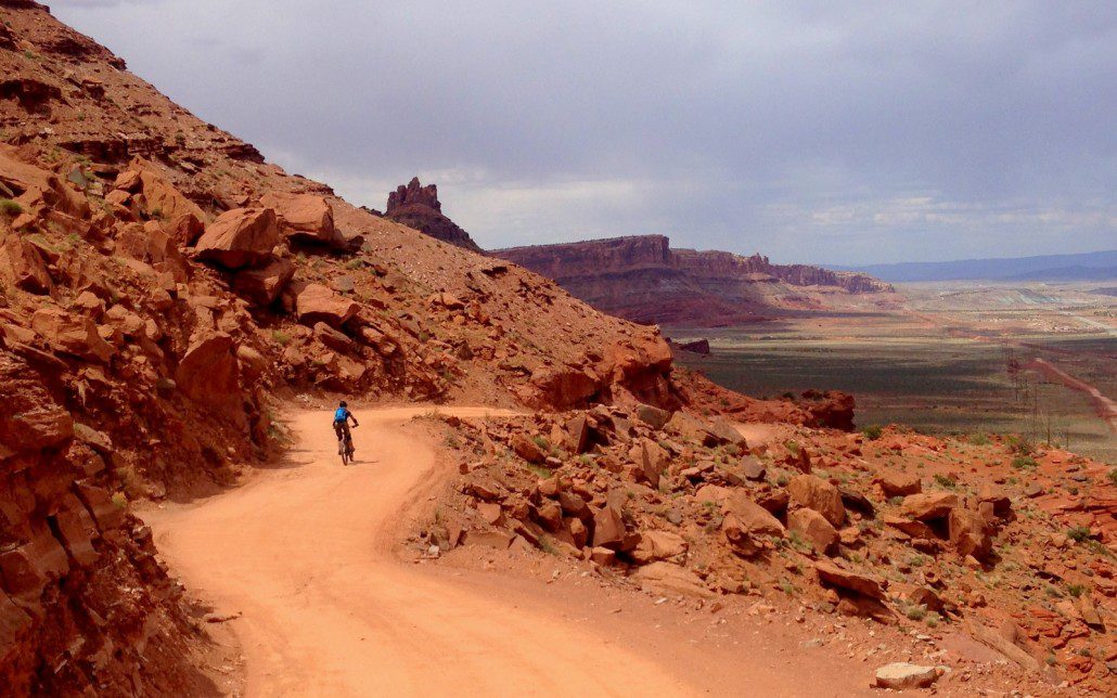 End of a mountain bike ride near Arches NP.