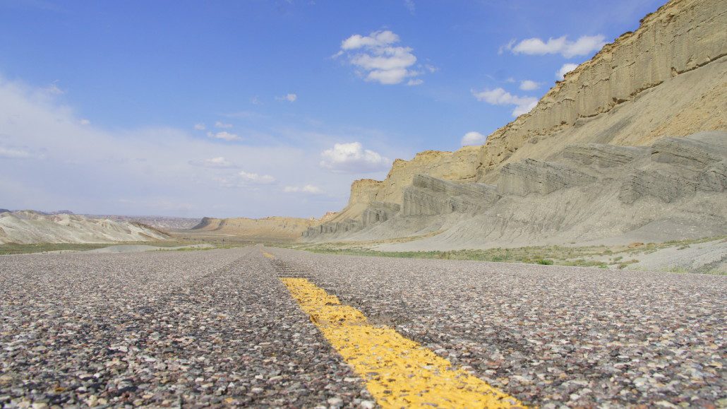 Open road in Utah