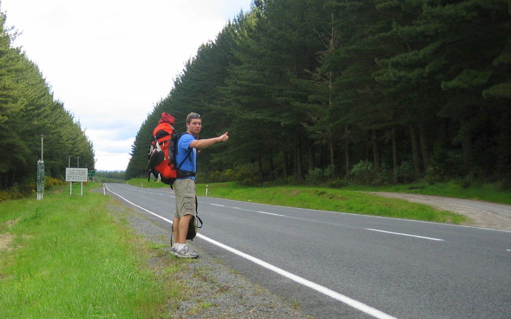 New Zealand hitchhiking