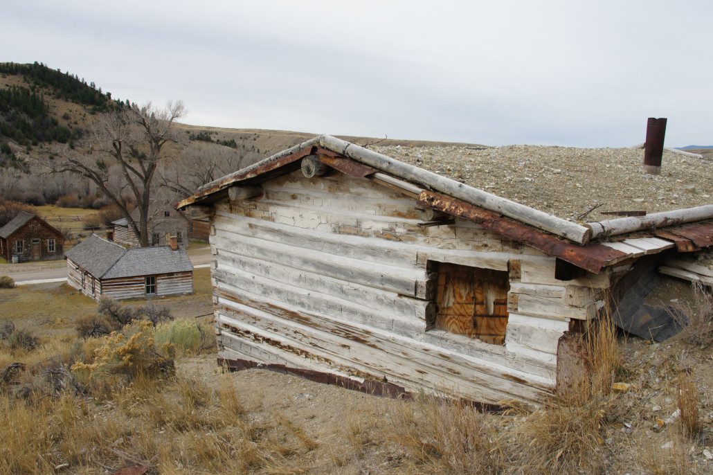 An old dugout cabin.