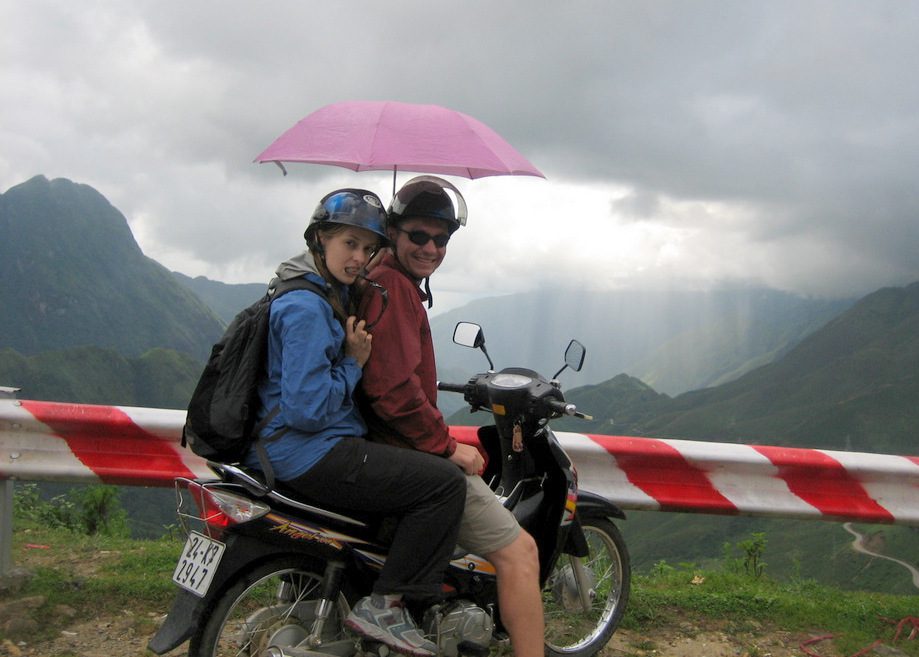 Alright, you caught me - this one is from a day exploring Vietnam by scooter. Everyone needs a pink umbrella while scootering...