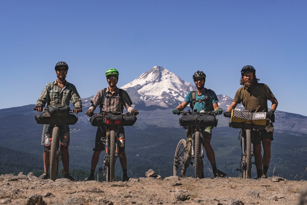 In front of Mt. Hood on the Oregon Timber Trail