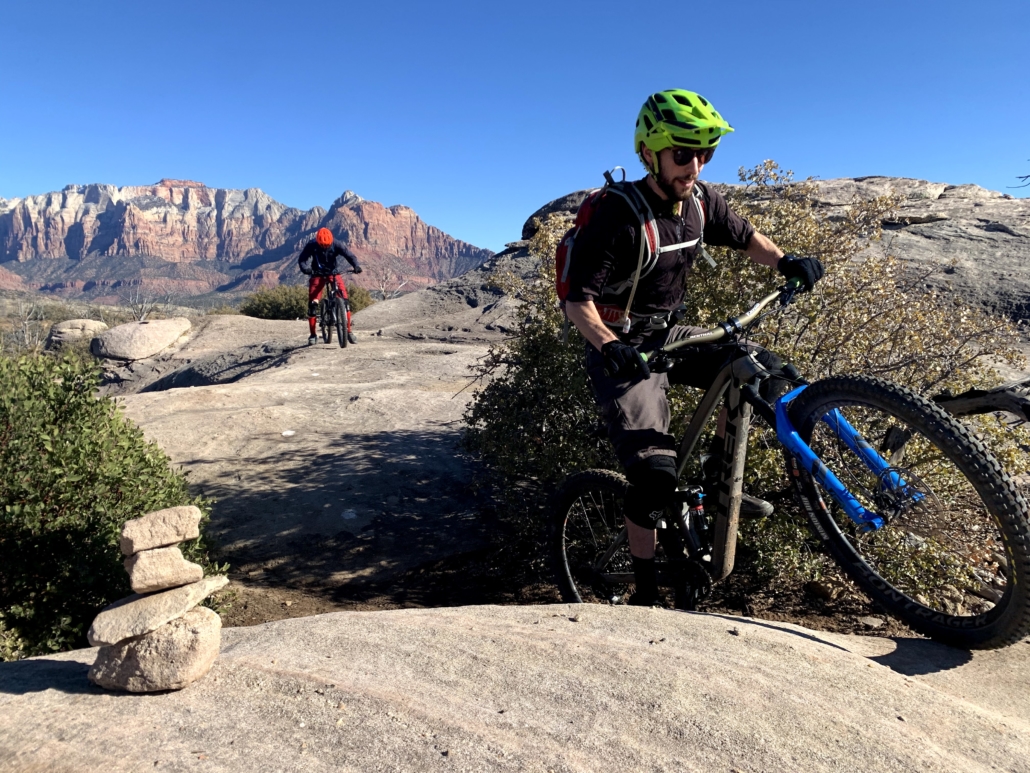 Rock move Guacamole Mesa mountain biking